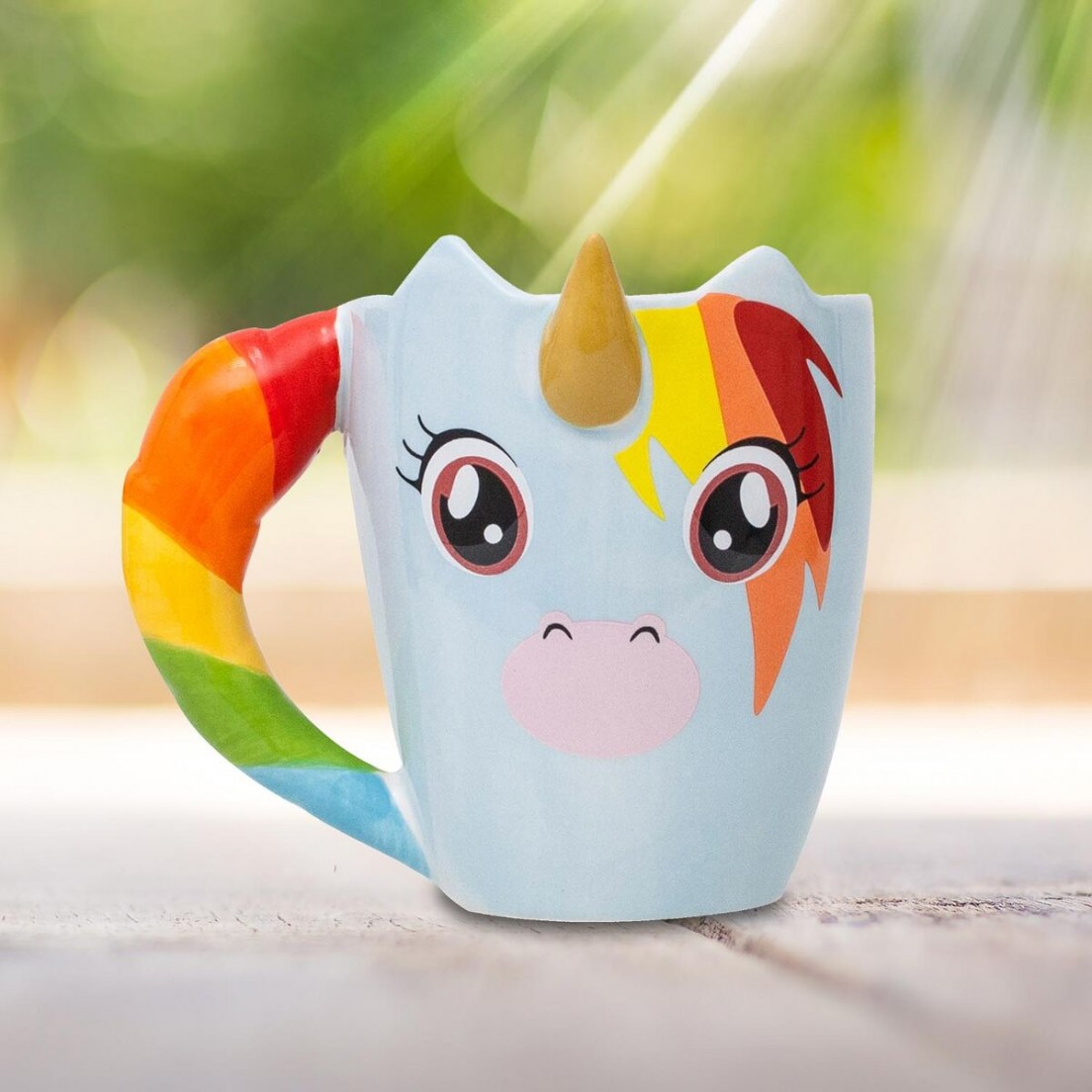 Fashion Graphic Tazza Mug Unicorno Arcobaleno Unicorn Personalizzata con Nome Alimentare Lavabile Lavastoviglie con Scatola 