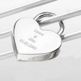 Romantico cuore serratura amore con scatola regalo