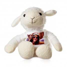 Stofftier Schaf mit persönlichem Foto