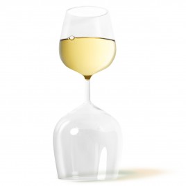 Das praktische Weinglas "Rot & Weiß"