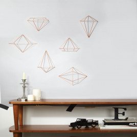 Decorazione da parete a forma di prismi