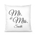 Cuscino personalizzabile con stampa "Mr. & Mrs."